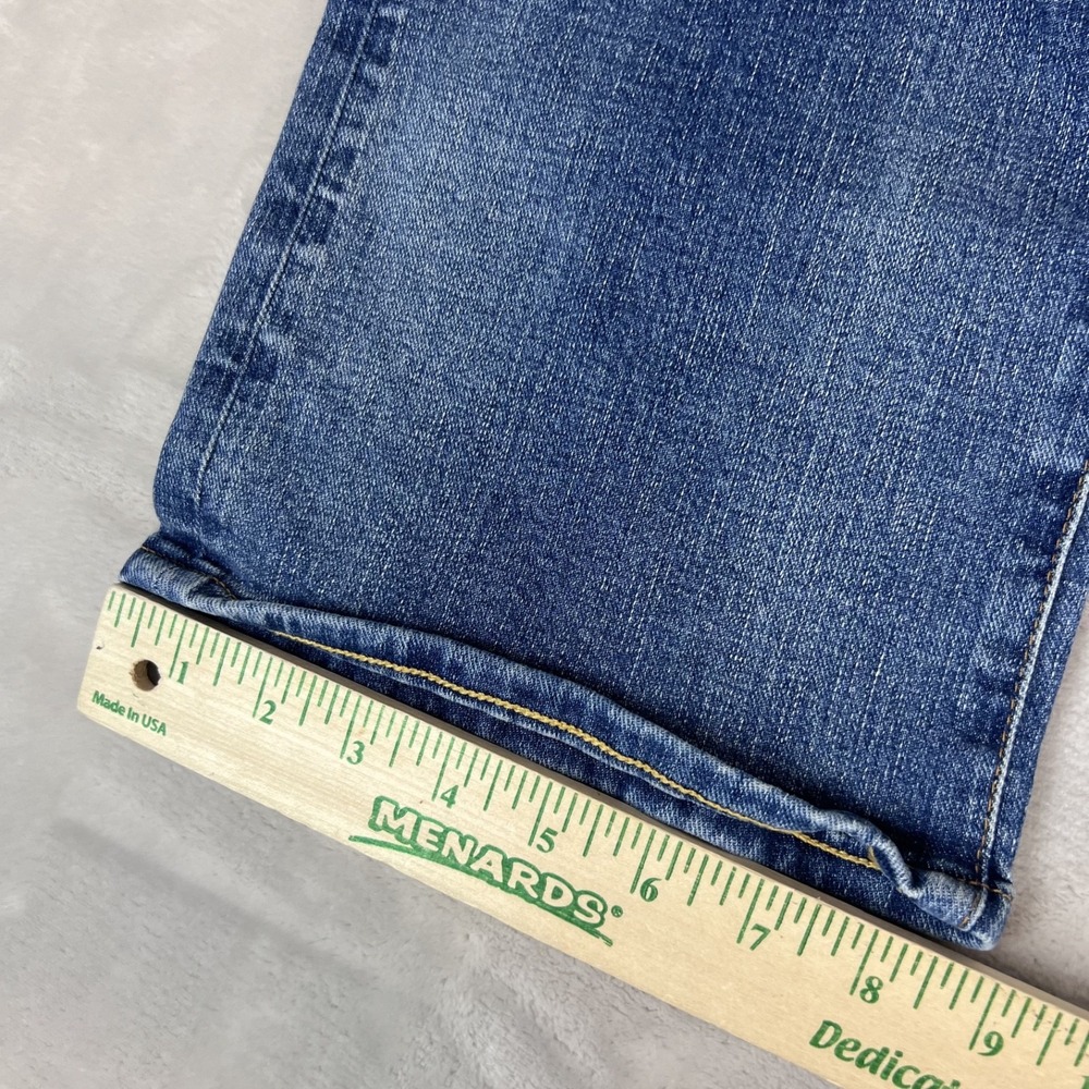 American Eagle Jeans Mens 36x30 Blue Denim Original Bootcut Whisker Casual - Picture 4 of 12